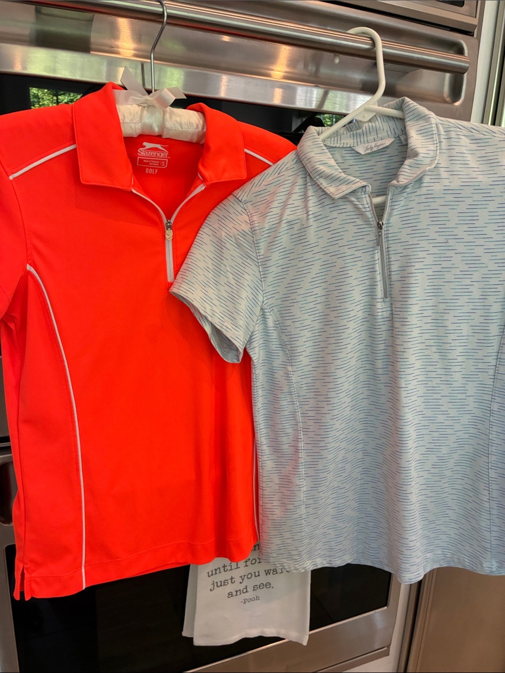 Womens Short-Sleeve Zip golf shirts set of 2
